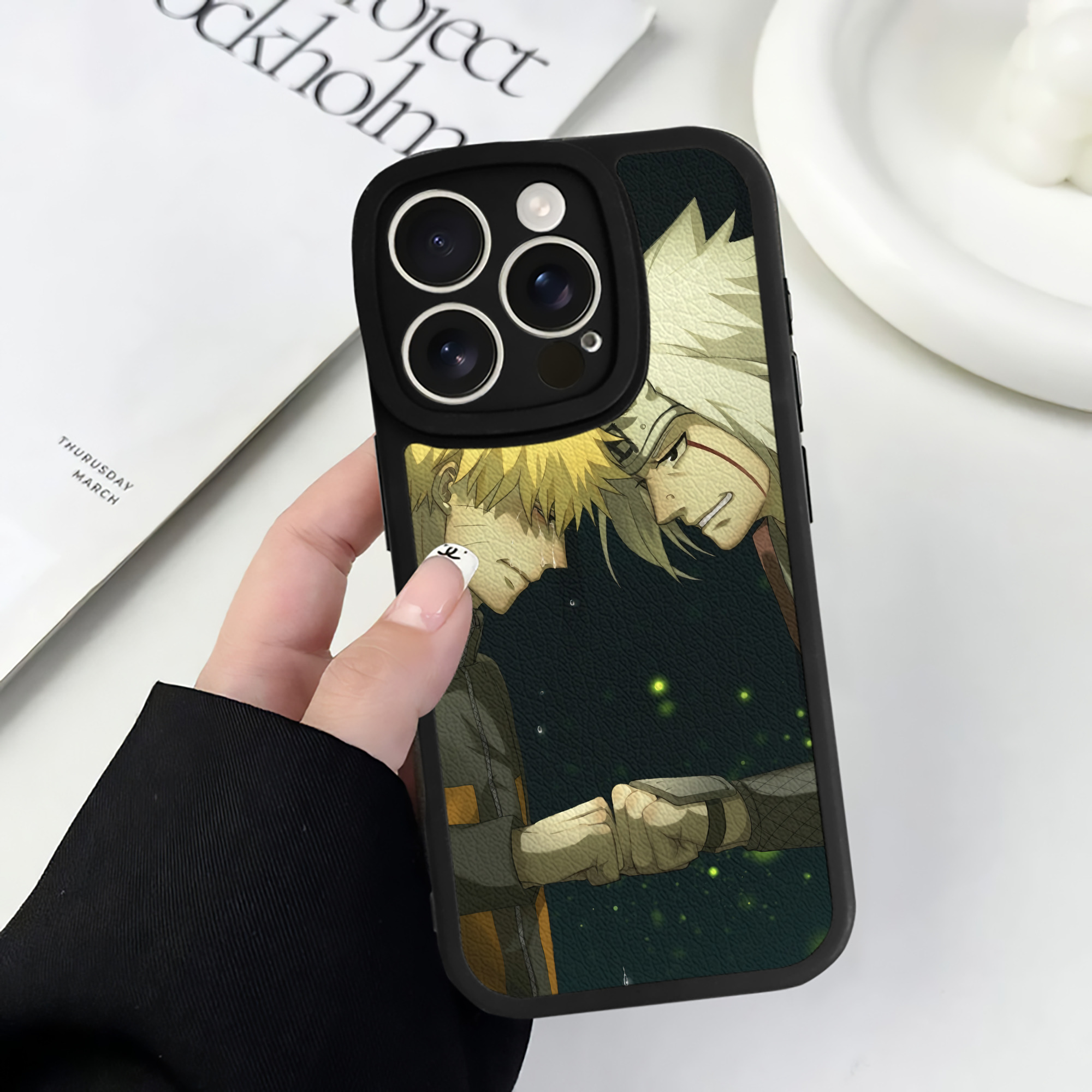 （画像用） NARUTO -ナルト- NARUTO -ナルト- 疾風伝 【iPhone 16シリーズ対応】シリコンスマホケース（レザー調） 材質：シリコン